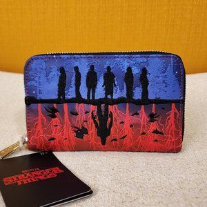 Loungefly Stranger Things Upside Down Shadows Zip Around Wallet NEW